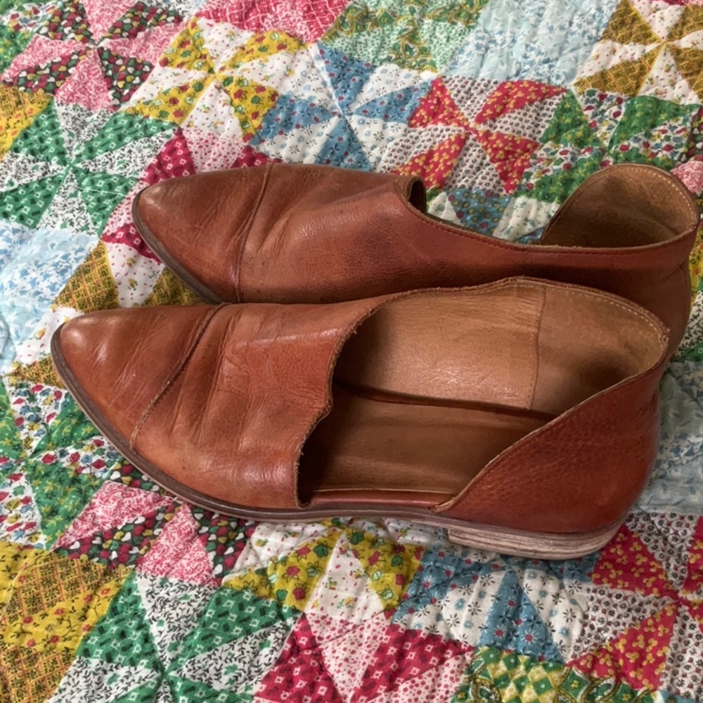 Free people royale brown(luggage)  Leather Flats